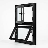 Ventana de Aluminio con Vidrio Templado de Lujo, Aislamiento Acústico, Resistencia al Calor y a Impactos, Apertura y Colocación Externa