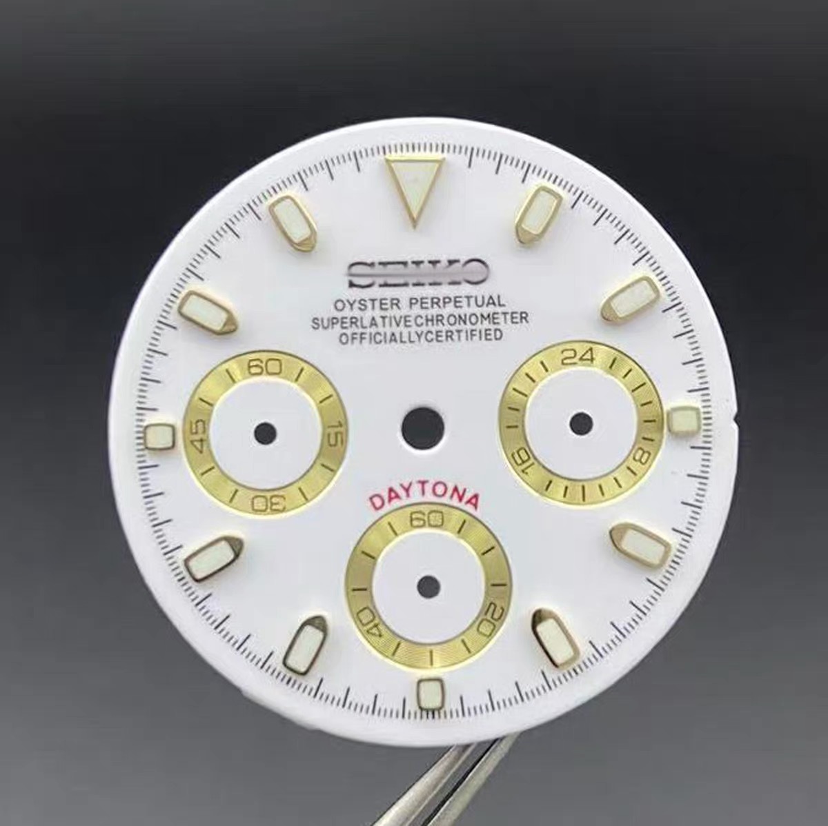 White Dial Gold Indices