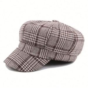 Nouvelle collection 2024 : Casquette Gavroche en Coton Sergé 100% pour Femme – Tendance Printemps-Automne - Product Image 4