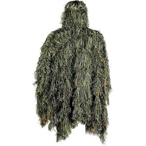 AUSCAMOTEK Poncho Ghillie Suit Camouflage Vert Désert Respirant pour la Chasse Détection par Détecteur de Métaux Unisexe 100% Polyester - Product Image 6