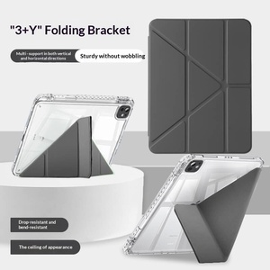 เคสไอแพดแบบพับได้ 3+Y ฝาหลังใส ป้องกันรอบด้าน ปรับมุมได้หลายระดับ พร้อมฟังก์ชั่นเปิด/ปิดอัตโนมัติ - Product Image 1