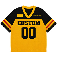 Maillot de football en tricot pour hommes, fabricant de pulls à Dongguan, pull personnalisé à manches courtes, jacquard brodé, pull pour hommes