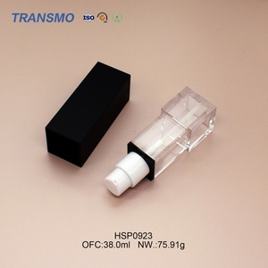 Flacon de lotion cosmétique vide personnalisé de 30 ml, flacon de lotion en plastique carré pressé, flacon de pompe à lotion, flacon pulvérisateur, tube, étiquette privée - Product Image 5