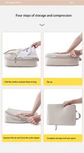 Lot de 8 sacs de rangement de voyage légers et compressibles pour bagages, vente en gros d'usine, incluant des cubes de rangement pour linge et chaussures - Product Image 5
