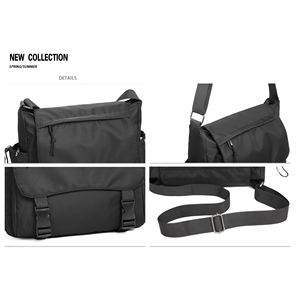 DICHOS Sac messager à épaule unique de grande capacité pour hommes Chaînes à bandoulière simples <span class=keywords><strong>Instagram</strong></span> Vêtements de travail japonais à la mode - Product Image 3