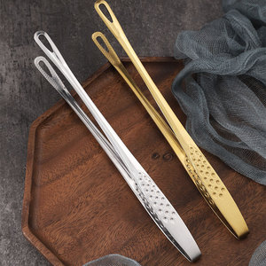 Yuxiang Hardware Products Factory Stainless Steel Barbecue <b>Tongs</b> Korean Style Heavy Duty <b>Kitchen</b> Food <b>Tongs</b> - Product Image 1