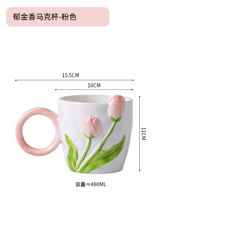 Tulipano rosa senza cucchiaio (confezione semplice)