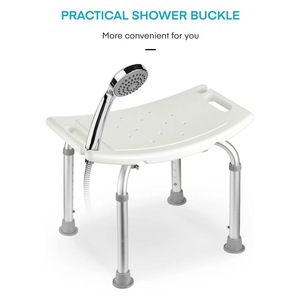Enjoy Bath <b>Stool</b> 51.5x31cm <b>Adjustable</b> <b>Height</b> Non Slip Shower Chair For Elderly Pregnant Disabled People - Product Image 3