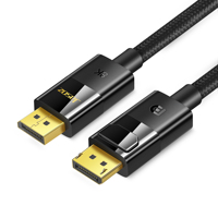 8K DisplayPort 1.4 1.5m Mâle Mâle VESA Câble Connecteur 32.4Gbps Bande Passante PVC Veste Paire Torsadée 4K pour Application Moniteur