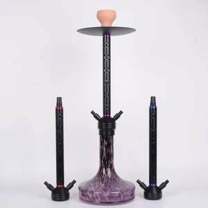 Chicha moderne écologique de 74 cm, très vendue, avec double embout flexible, 3 couleurs, sur mesure, Chicha - Product Image 2