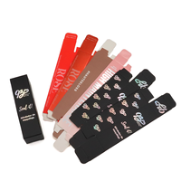 Emballage de vêtements pliable de luxe moderne en papier kraft brun écologique, gaufrage et pelliculage mat, pour chaussettes et fourrures, personnalisable - Vente chaude