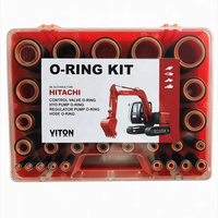 Compatible avec Caterpillar, kit d'assortiment de joints toriques NBR pour systèmes hydrauliques d'excavatrices