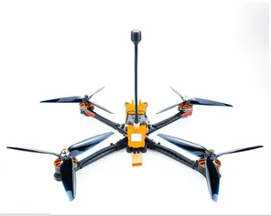 FPV129-7 인치 FPV 드론 5000m 높이 링크 이미지 전송 트래버스 드론 FPV 드론 M80 GPS + Glonass