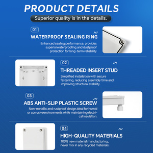 في الهواء الطلق IP65 مقاوم للماء ABS/PC من من من نوع CE * 75 حاوية كهربائية معتمدة من ROHS DIN Rail & ydrain Dustproof - Product Image 2