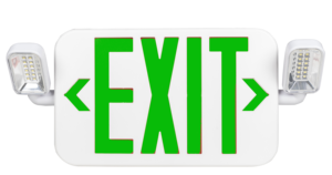 120-227vac ABS nhựa an toàn cháy nổ đôi Heads LED khẩn cấp <span class=keywords><strong>Exit</strong></span> Sign led Combo Lights với pin dự phòng - Product Image 2