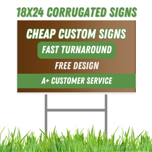 لافتات بلاستيكية مموجة مطبوعة بالأشعة فوق البنفسجية مقاس 18×24 بوصة على شكل طفل، لافتات أعمال بلاستيكية مصبوبة للبيع - Product Image 3