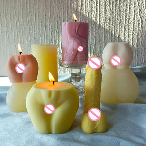 J115 Molde Cilíndrico de Silicona de Tentación para Adultos, Moldes de Resina de Goma, Forma de Cuerpo, Pilar de Culo Sexy, Tamaño Grande - Product Image 3