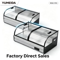 Vitrine Réfrigérée avec Étagères Étagées à 2 ou 3 Niveaux pour Buffet d'Hôtel – Vente Directe Usine, Support Disponible Maintenant