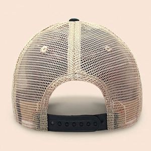 Custom Vintage Distressed Trucker Caps Washed Cotton Dad Hats with Woven <b>Patch</b> Retro Mesh <b>Back</b> Performance Hip Hop Men Women - Product Image 3