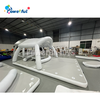 Plateforme flottante gonflable pour enfants, île flottante gonflable pour la mer, pont flottant gonflable pour jouer dans l'eau, tente flottante pour adultes