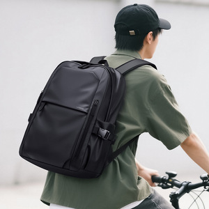 Sac à dos pour homme Ninth City, sac pour ordinateur portable de 15,6 pouces, sac d'école décontracté pour étudiants, noir - Product Image 2