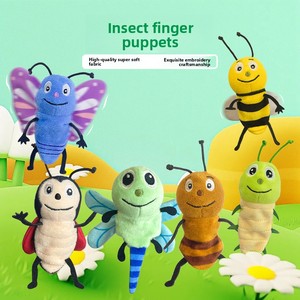Títeres <span class=keywords><strong>de</strong></span> <span class=keywords><strong>Dedo</strong></span> <span class=keywords><strong>de</strong></span> Insectos y Animales <span class=keywords><strong>de</strong></span> Peluche, Lindos y Divertidos, Juguetes Educativos Interactivos para Niños, Muñecos para Juegos entre Padres e Hijos, Venta al Por Mayor - Product Image 1
