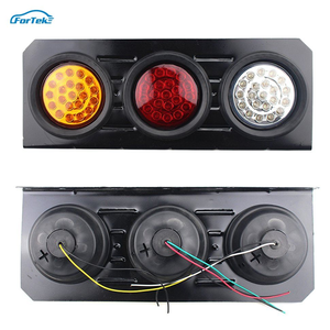 Feu <span class=keywords><strong>arrière</strong></span> de camion <span class=keywords><strong>à</strong></span> trois <span class=keywords><strong>feux</strong></span>, 24V <span class=keywords><strong>LED</strong></span> double lumière, <span class=keywords><strong>semi</strong></span>-<span class=keywords><strong>remorque</strong></span>, frein, direction, feu <span class=keywords><strong>arrière</strong></span> de camion, pour voitures, camion - Product Image 4