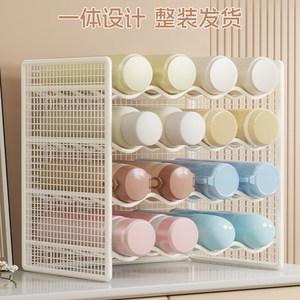 Cup <b>Storage</b> <b>Rack</b> Iron Rectangle Standing Type Kitchen Tableware Organizer For Water <b>Bottles</b> And Tea Cups - Product Image 5