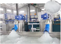 Machine à glace en boue d'eau salée de 20 tonnes avec pompe, moteur, engrenage, composants principaux pour la conservation du poisson et le nettoyage des tuyaux d'eau