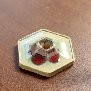 Mug en céramique hexagonal créatif de 160 ml, design nordique rétro de luxe léger, réutilisable, idéal pour les pique-niques - Product Image 3
