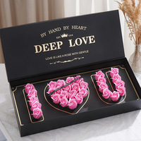 Nouveau coffret cadeau de fleurs de savon pour la Saint-Valentin, cadeau romantique pour l'anniversaire, surprise pour femme, petite amie et proches féminines