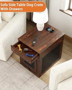 Étagère murale pour micro-ondes en métal et en bois avec porte-revues et plateau coussin - Product Image 6