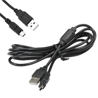 Singrain — câble de recharge USB pour manette Sony Playstation, 1 pièce, 1.8m, contrôleur sans fil avec anneau magnétique, noir, pour ps3