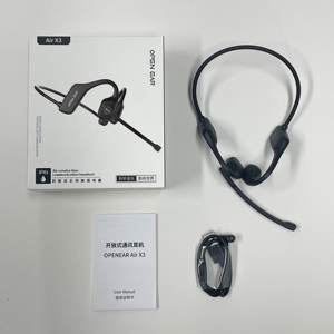 Auriculares de Conducción Ósea Abiertos, Auriculares Deportivos Intrauditivos Resistentes al Agua con Cancelación de Ruido para Negocios - Product Image 4