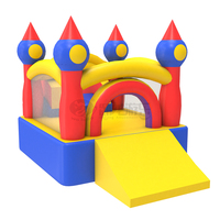 Castillo Inflable Mini WOLONG IC, Casa de Brinco de 7Lx3.5Wx3.6H, Material de PVC, Capacidad de 500 kg+, para 10-15 Niños, Uso en Interiores y Exteriores, Juego Infantil