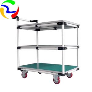 Carro de empuje manual industrial de fácil montaje con plataforma OEM personalizable para logística de almacén y accesorios de tubería de taller - Product Image 2