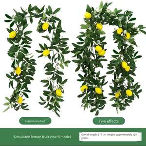Piante Artificiali da Esterno con Frutti Pendenti, Ghirlanda di Limoni Gialli Finti per Decorazioni di Ristoranti - Product Image 5
