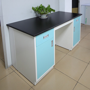 Banc de laboratoire en acier époxy Wao 16 mm avec 2 tiroirs pour usage scolaire - Product Image 2
