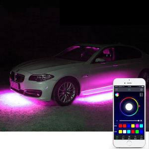 Customizable Premium <b>Under</b> Glow Kit IP68 Waterproof RGBIC LED <b>Car</b> Underbody Chasing Flowing Underglow <b>Light</b> for <b>Cars</b> - Product Image 4