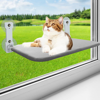 Hamac de fenêtre pour chat à forte aspiration, avec ventouses, gain de place, fixation murale, motif imprimé, écologique