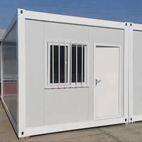 Mini conteneur d'habitation mobile préfabriqué de luxe de 20 pieds Panneau sandwich de haute qualité Bureau en acier Maison Hôtels Magasins Ateliers