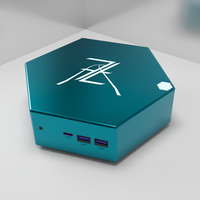Mini PC Portátil para Viajes de Negocios, Potente Dispositivo de Bolsillo de 7.3 cm, HDMI y USB-C para Monitores de Hotel