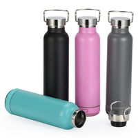 Gourde isotherme électronique moderne en acier inoxydable avec logo personnalisé, 450 ml et 600 ml, avec Bluetooth et chargement USB