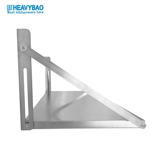 <span class=keywords><strong>Mensola</strong></span> Pieghevole da Parete in <span class=keywords><strong>Acciaio</strong></span> <span class=keywords><strong>Inox</strong></span> Stile Pannello per Hotel, Cucina e Ristorante Heavybao - Product Image 4