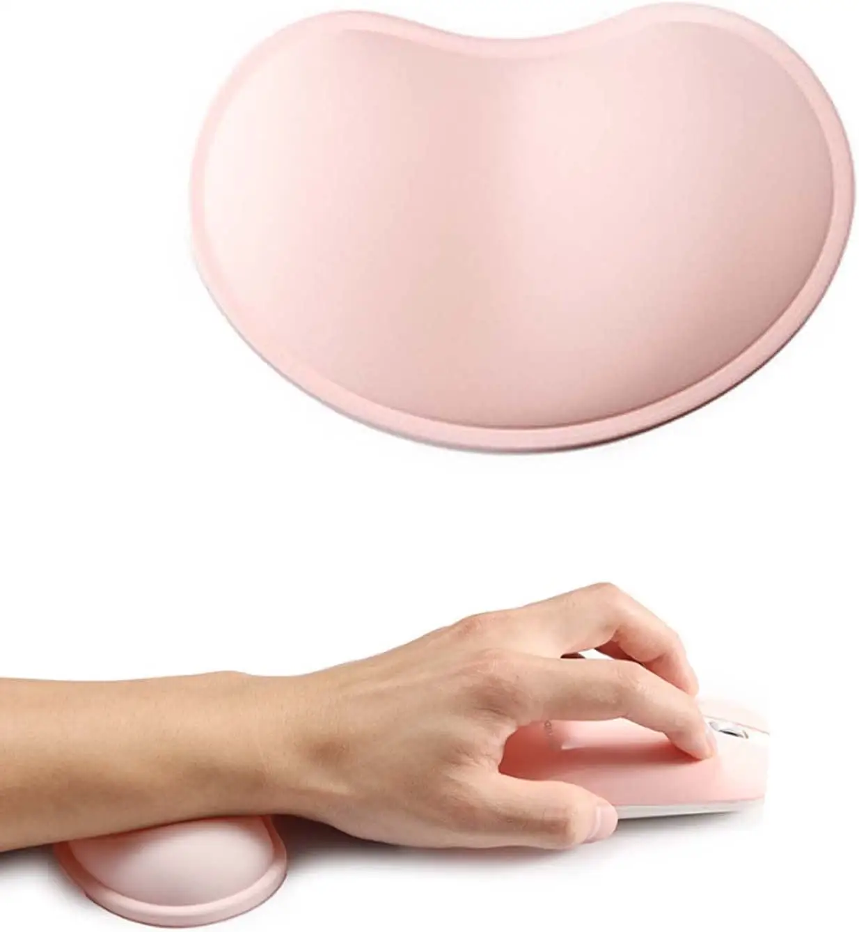 Gel Wrist Rest Pad Ergonomic Custom Wrist Mouse Pad PU base Mousepad for Mouse and and Computer Keyboard Laptop