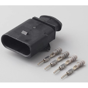 Conector Impermeable de 4 Pines, Plástico Negro IP20 para Sensor de Camión Volkswagen 1J0973704 - Product Image 2