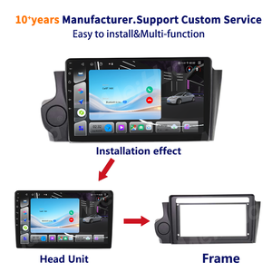 Marco de Radio para Coche Meihua de 9 Pulgadas para Citroën DS4 <span class=keywords><strong>DS5</strong></span> DS6 2014-2018 con Arnés de Cables y Conector - Product Image 4