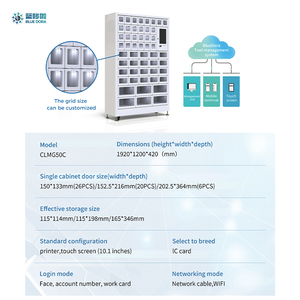 Slimme industriële gereedschapskasten RFID locker OEM aanpasbaar blauw Dora efficiënt materiaalbeheer objecten lenen retourneren - Product Image 2