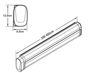 Auvent de camping-car Awnlux W5510 léger et amélioré, imperméable, pare-soleil extérieur pour caravane, camping-car, fourgonnette - Product Image 5