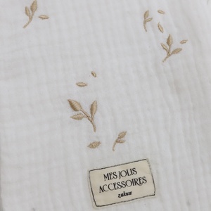 Pochette personnalisée en tissu <span class=keywords><strong>de</strong></span> coton pour adultes, <span class=keywords><strong>sac</strong></span> en mousseline souple, cadeau <span class=keywords><strong>de</strong></span> <span class=keywords><strong>maternité</strong></span> - Product Image 5